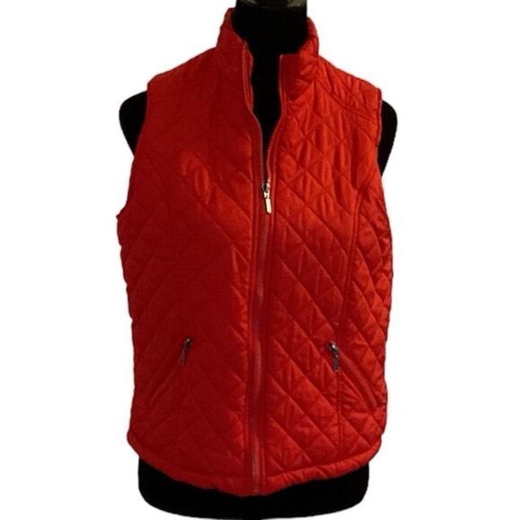 Outer Edge Red Quilted Vest M - Picture 1 of 5